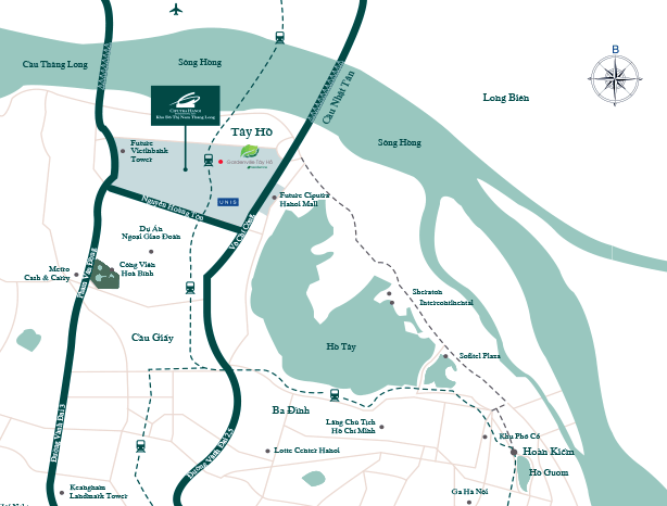 THE MAP OF CIPUTRA HANOI