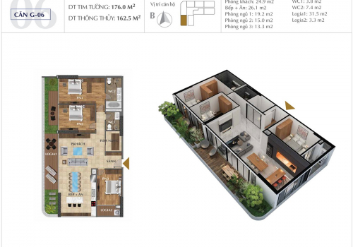 Thiết kế dự án căn hộ chung cư Sunshine Golden River Quận Tây Hồ KĐT Ciputra chủ đầu tư Sunshine Group
