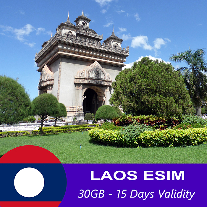 Laos eSIM for 15 days 30 GB